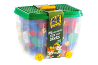 Kuferek duży z pokrywką z klockami Play Blox.