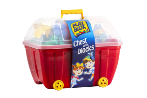 Kuferek z klockami Mega Blox.