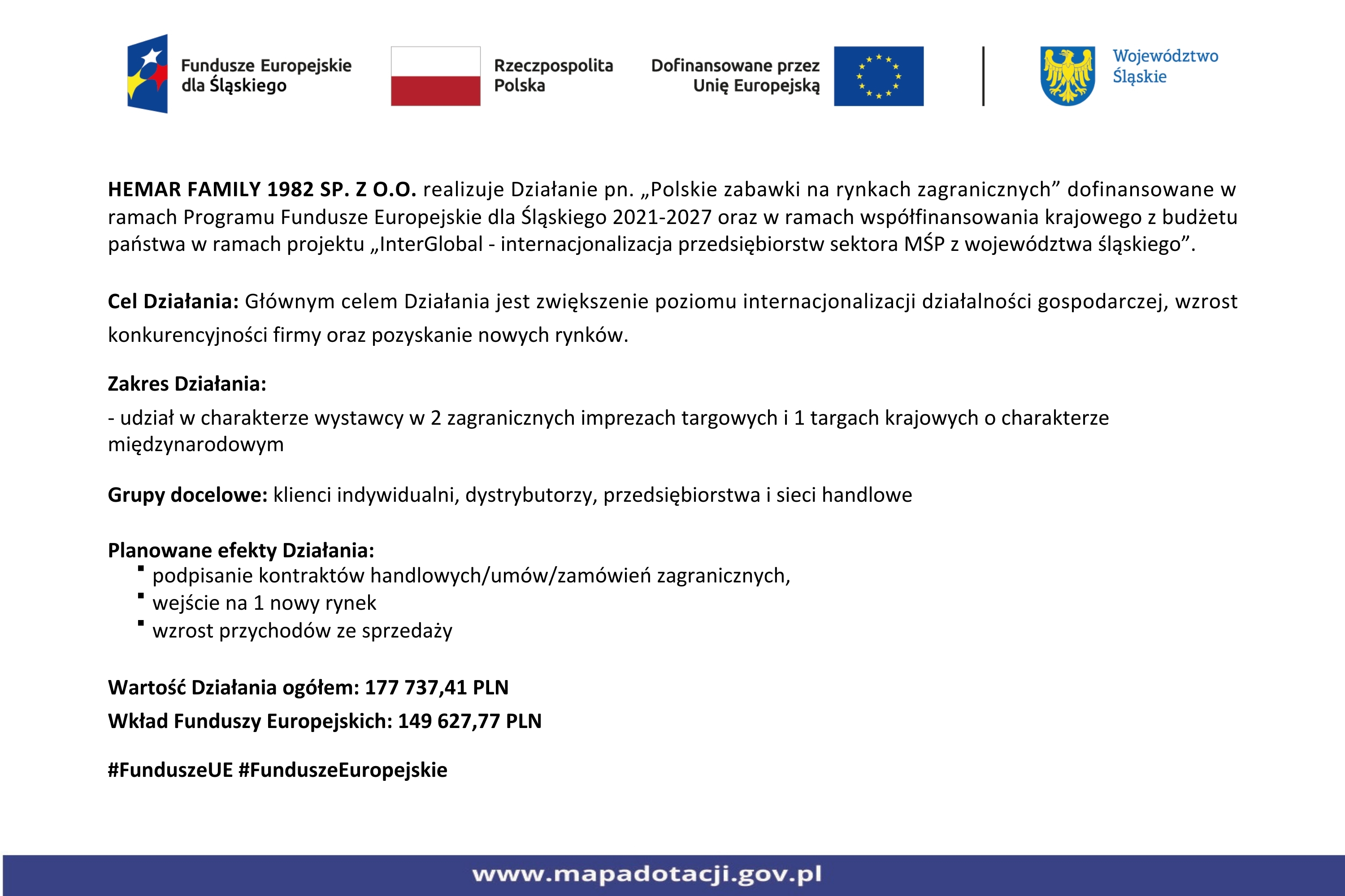 Tablica informacyjna o dofinansowaniu